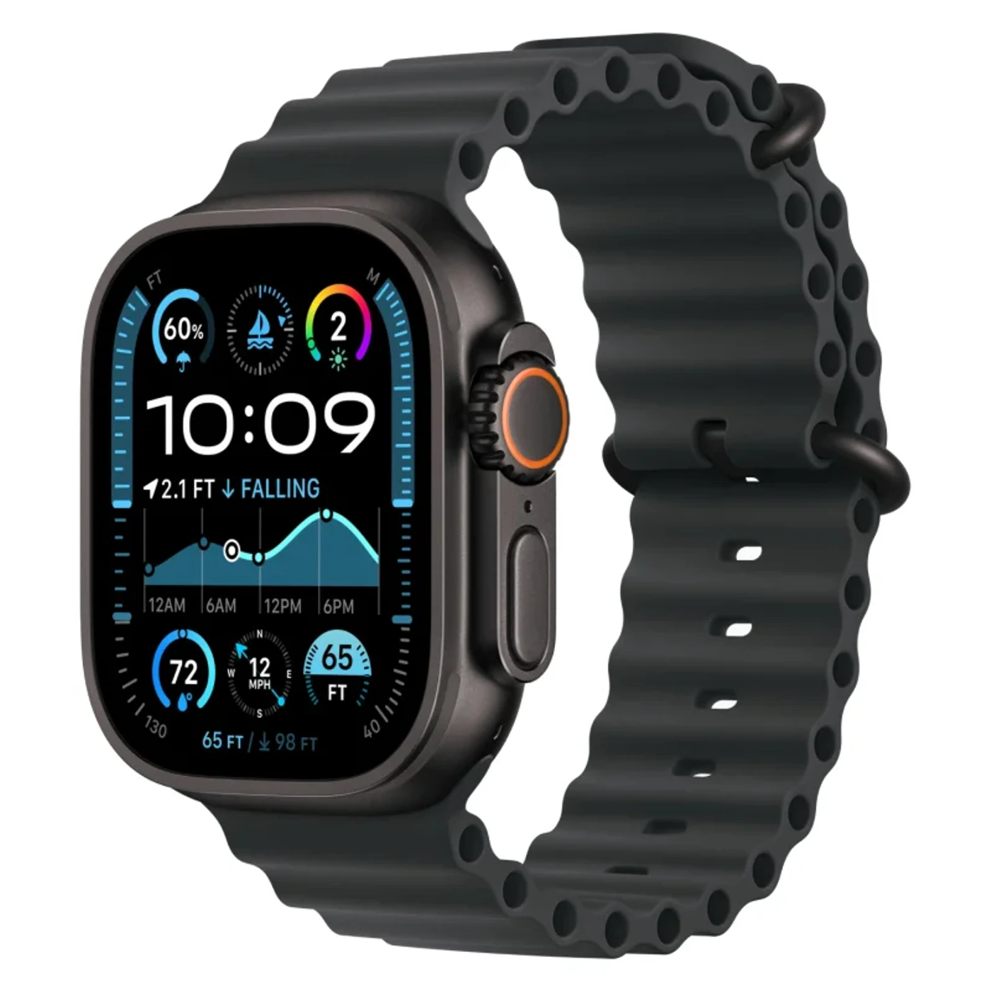Apple Watch Ultra 2 49mm (2024) Ocean Band, Черные 1