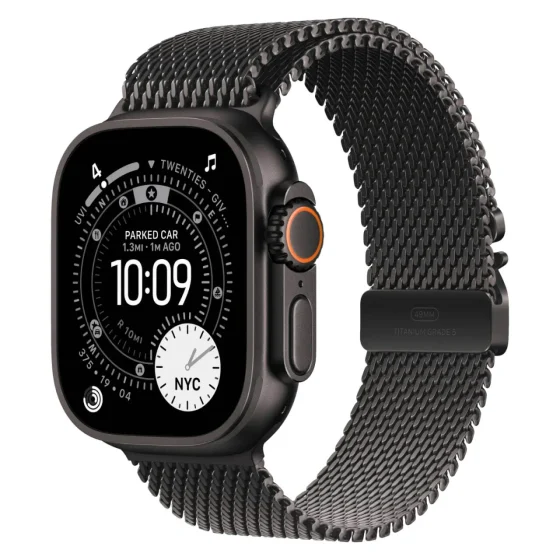 Apple Watch Ultra 3 49mm (2025) Milanese Loop, Черные