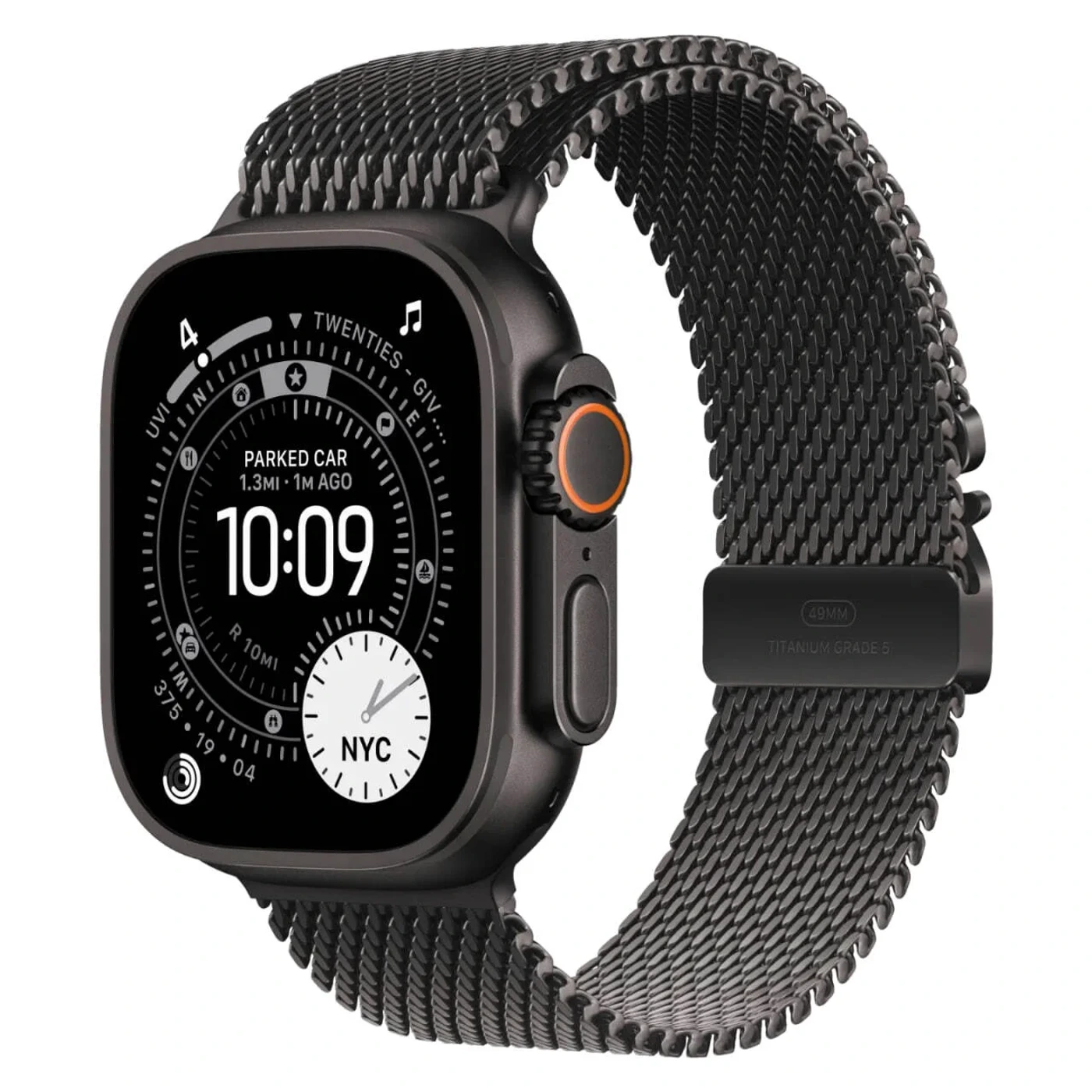 Apple Watch Ultra 3 49mm (2025) Milanese Loop, Черные 1
