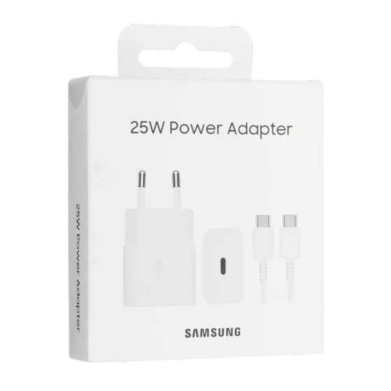 Зарядное устройство + кабель Samsung 25W, White